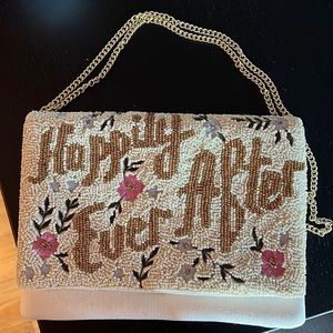 Bride gift - Happily Ever After beaded clutch